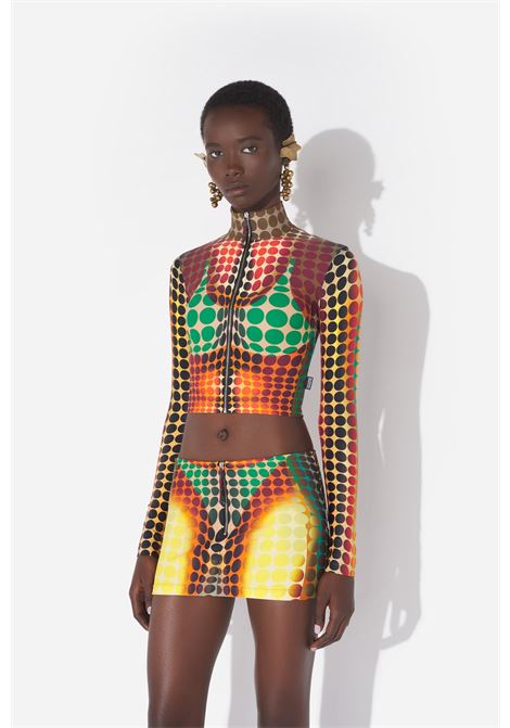 top high neck ls donna multicolor JEAN PAUL GAULTIER | 26/01-W-TO443-J042P155060